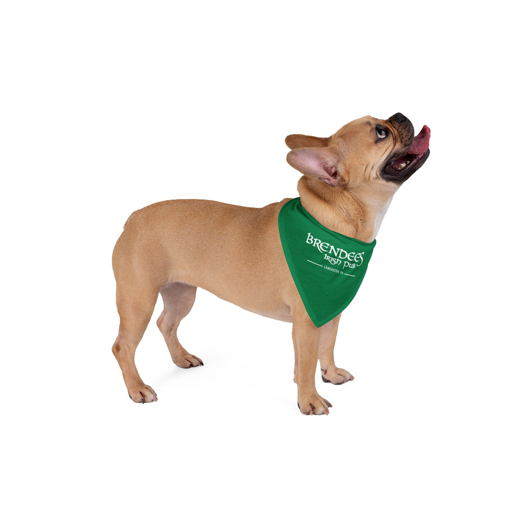 Brendees Irish Pub Green Pet Bandana