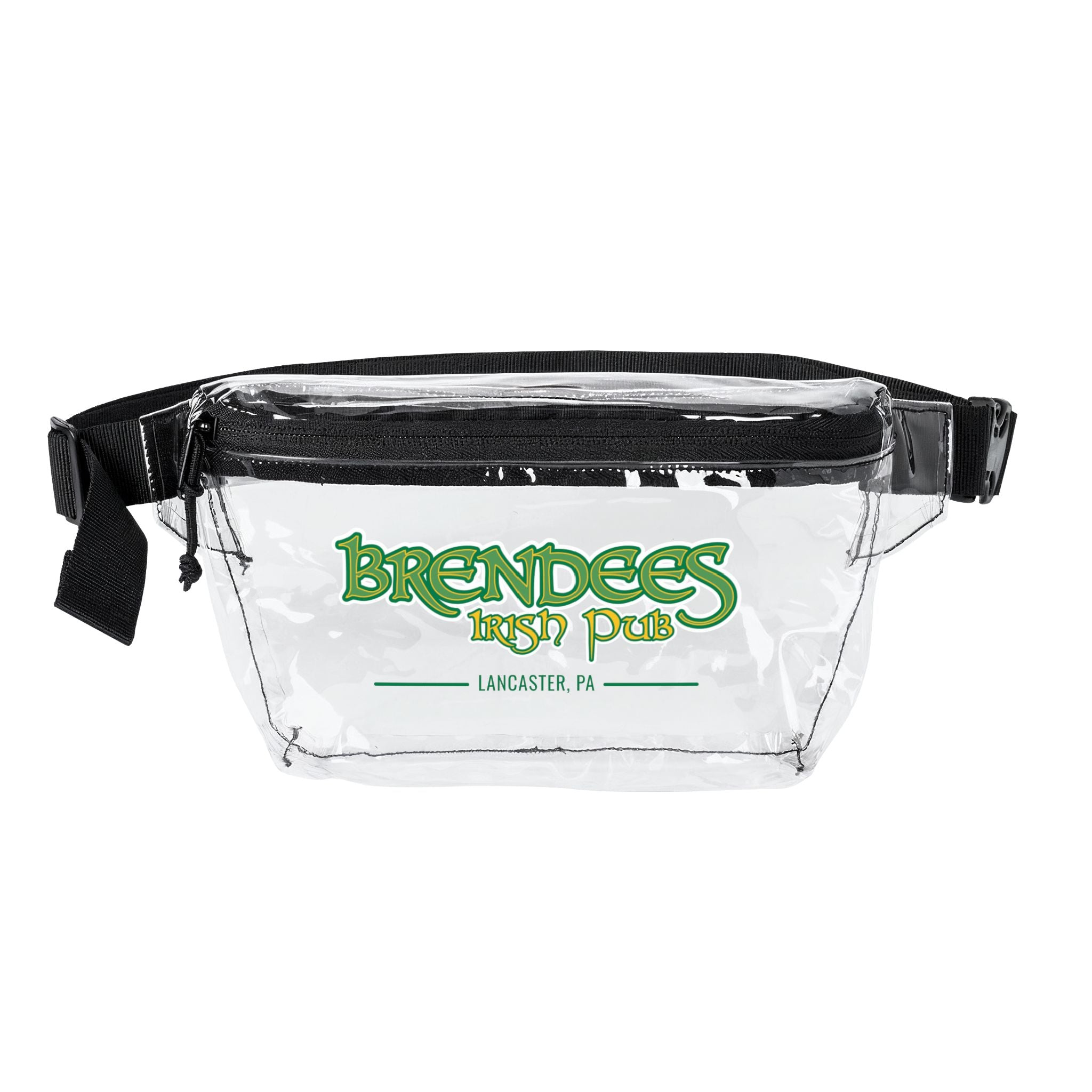 Brendees Irish Pub Clear Fanny Pack — Transparent Stadium Bag with Logo
